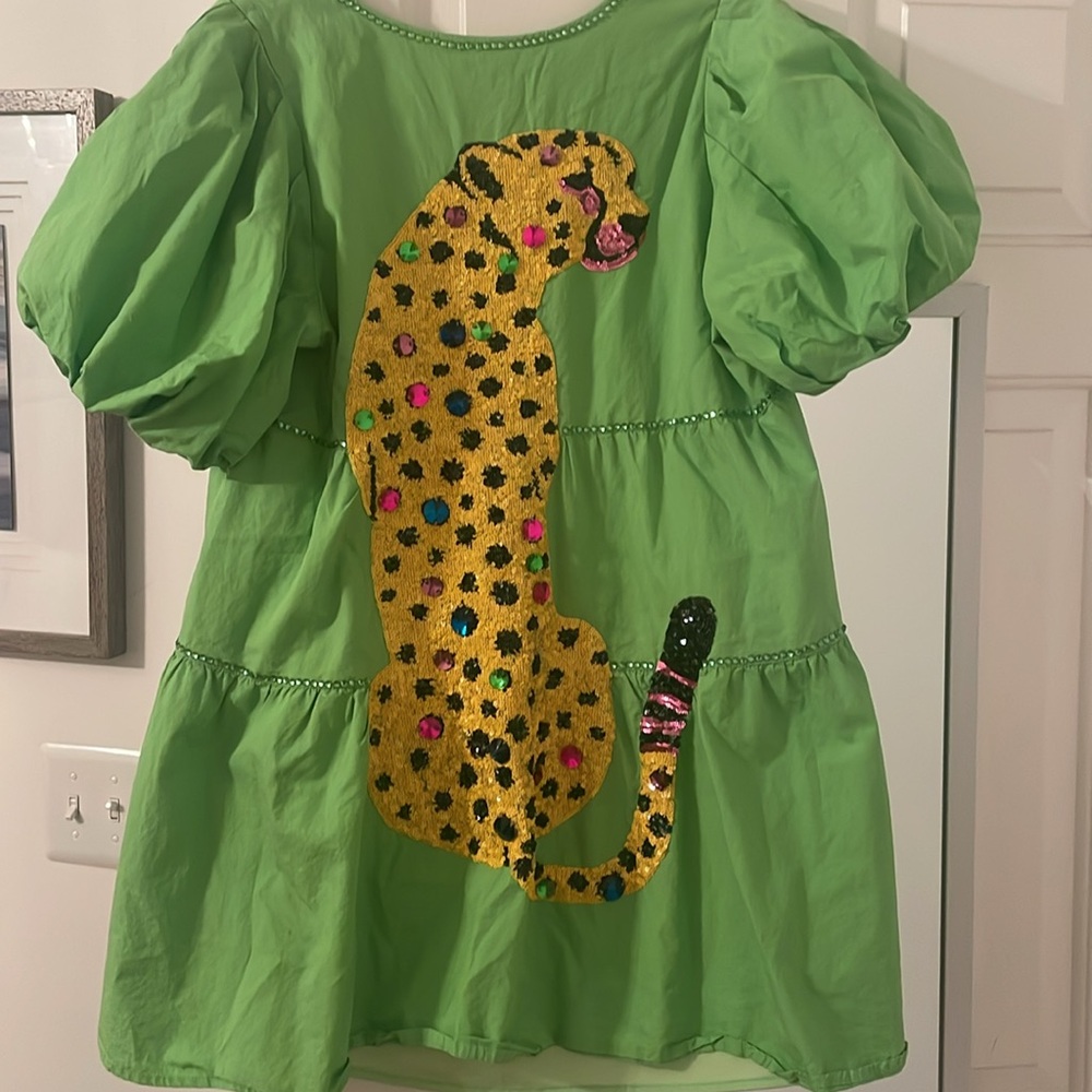 Queen of sparkles leopard dress - Picture 3 of 3